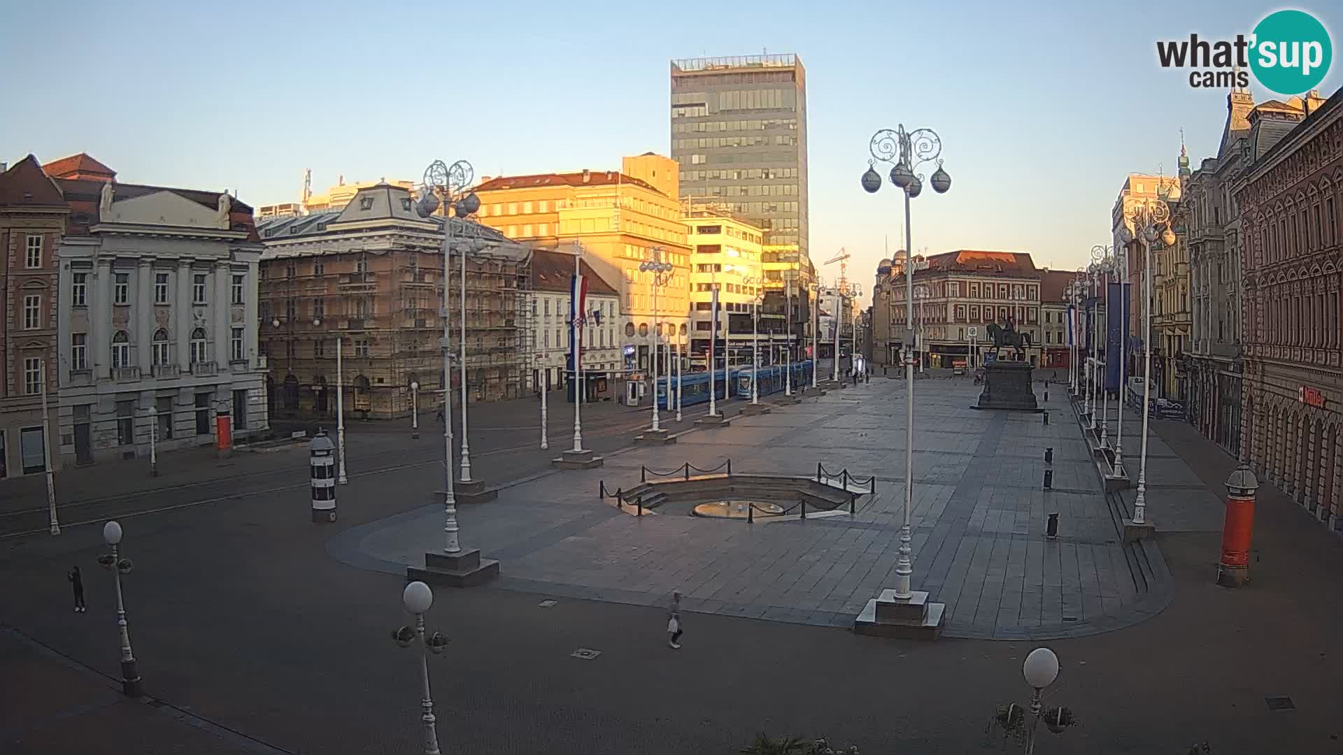 Zagreb Live Webcam Platz Bana Jelačić