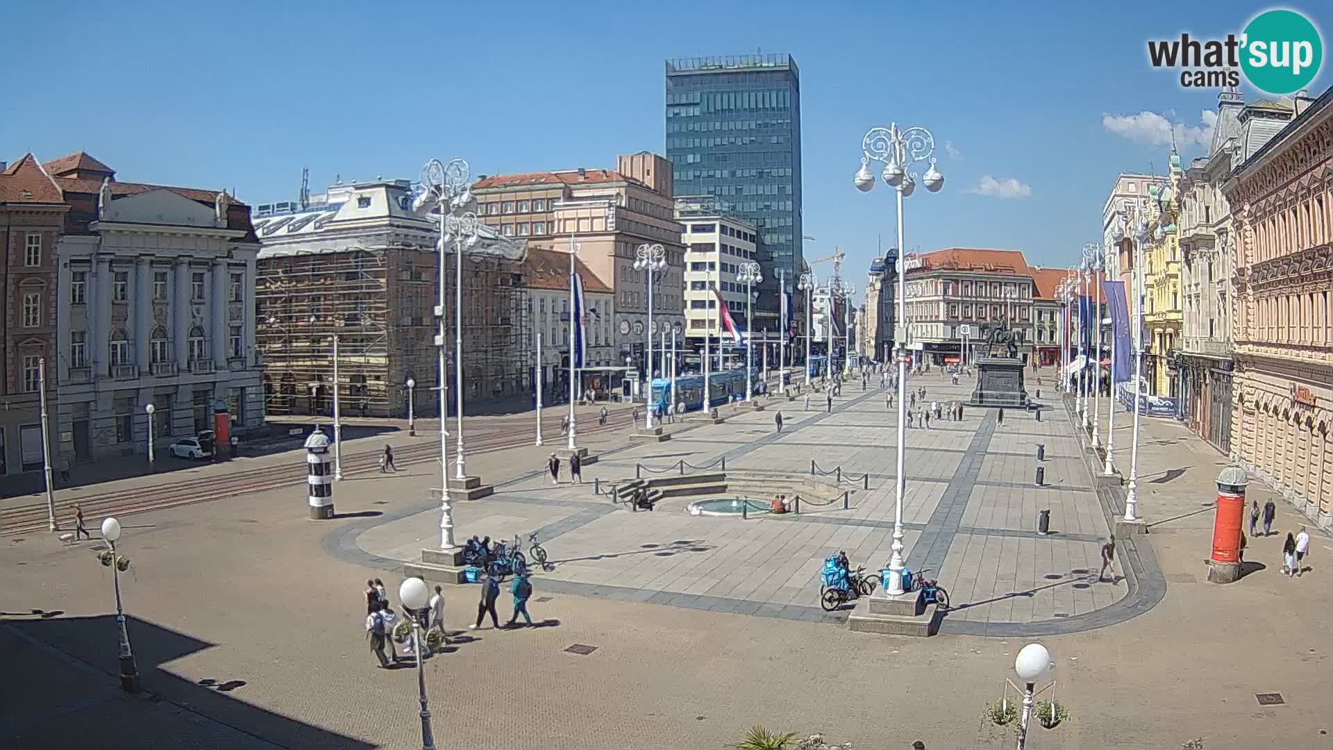 Zagreb Live Webcam Platz Bana Jelačić