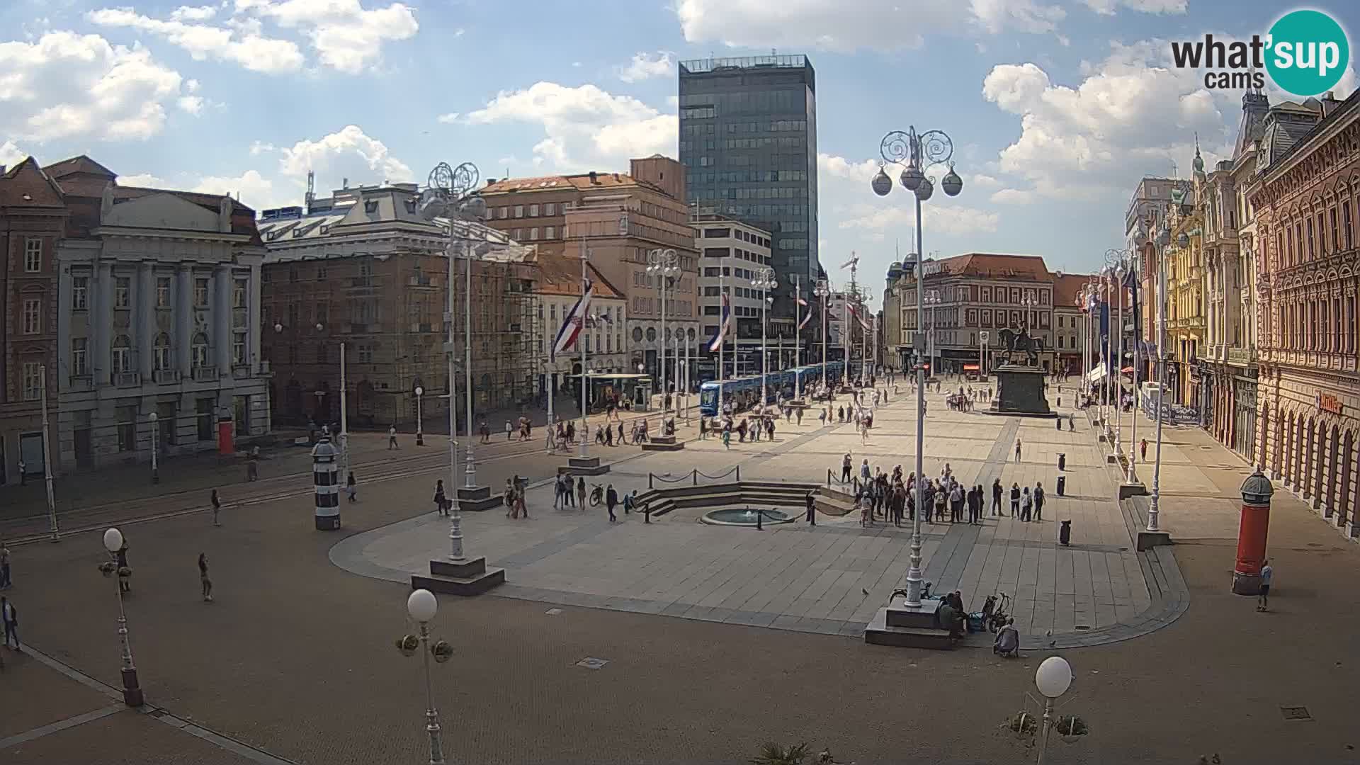 Zagreb camera en vivo plaza Bana Jelačić