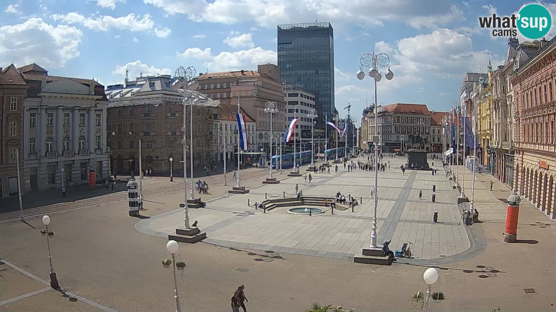 Zagreb Live Webcam Platz Bana Jelačić