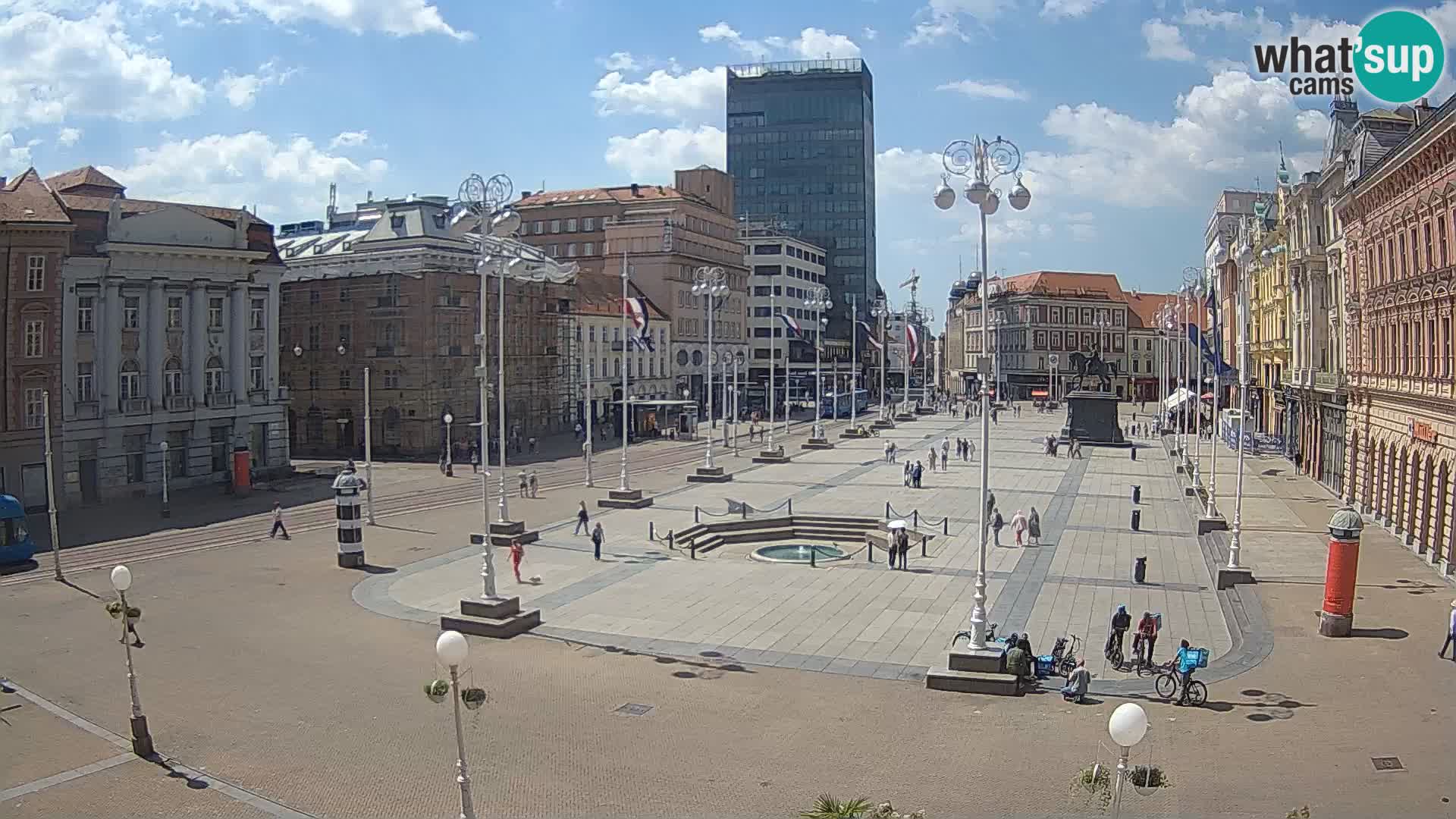Zagreb camera en vivo plaza Bana Jelačić
