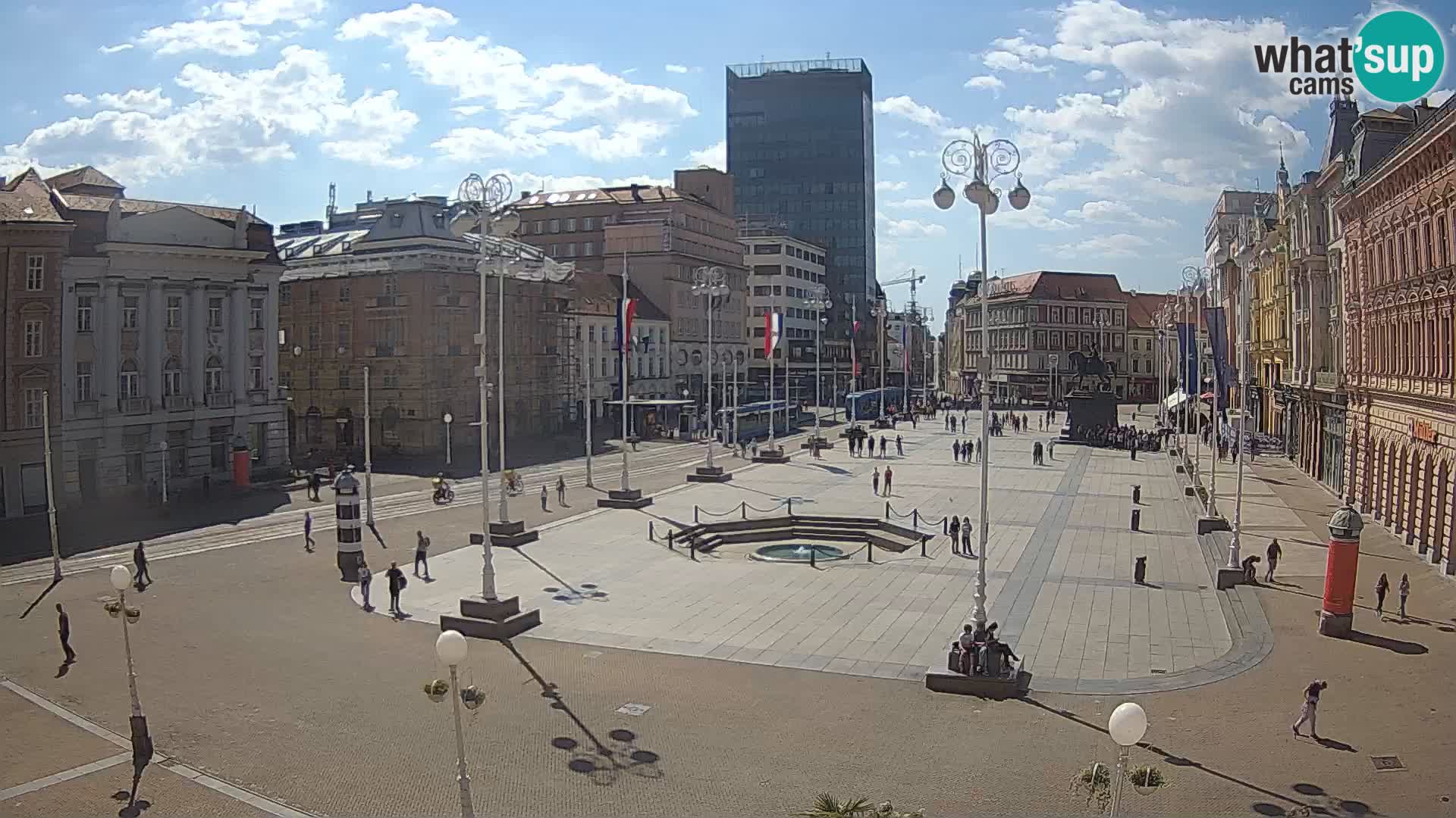 Zagreb camera en vivo plaza Bana Jelačić