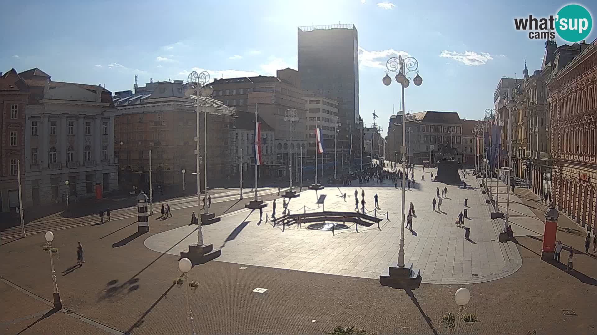 Zagabria Live Webcam piazza Bana Jelačić