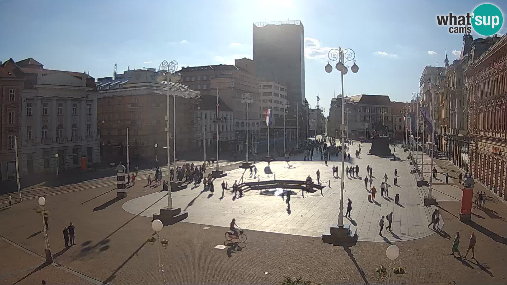Zagreb camera en vivo plaza Bana Jelačić