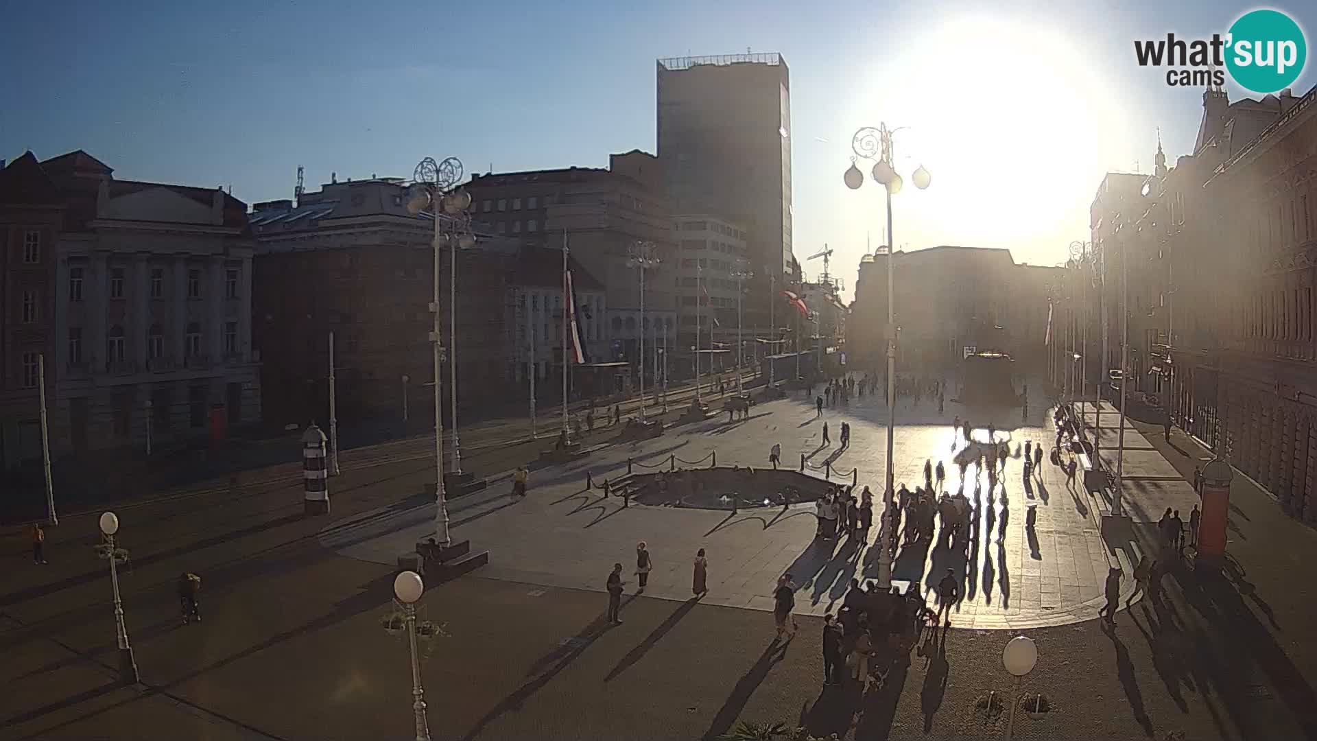 Zagabria Live Webcam piazza Bana Jelačić