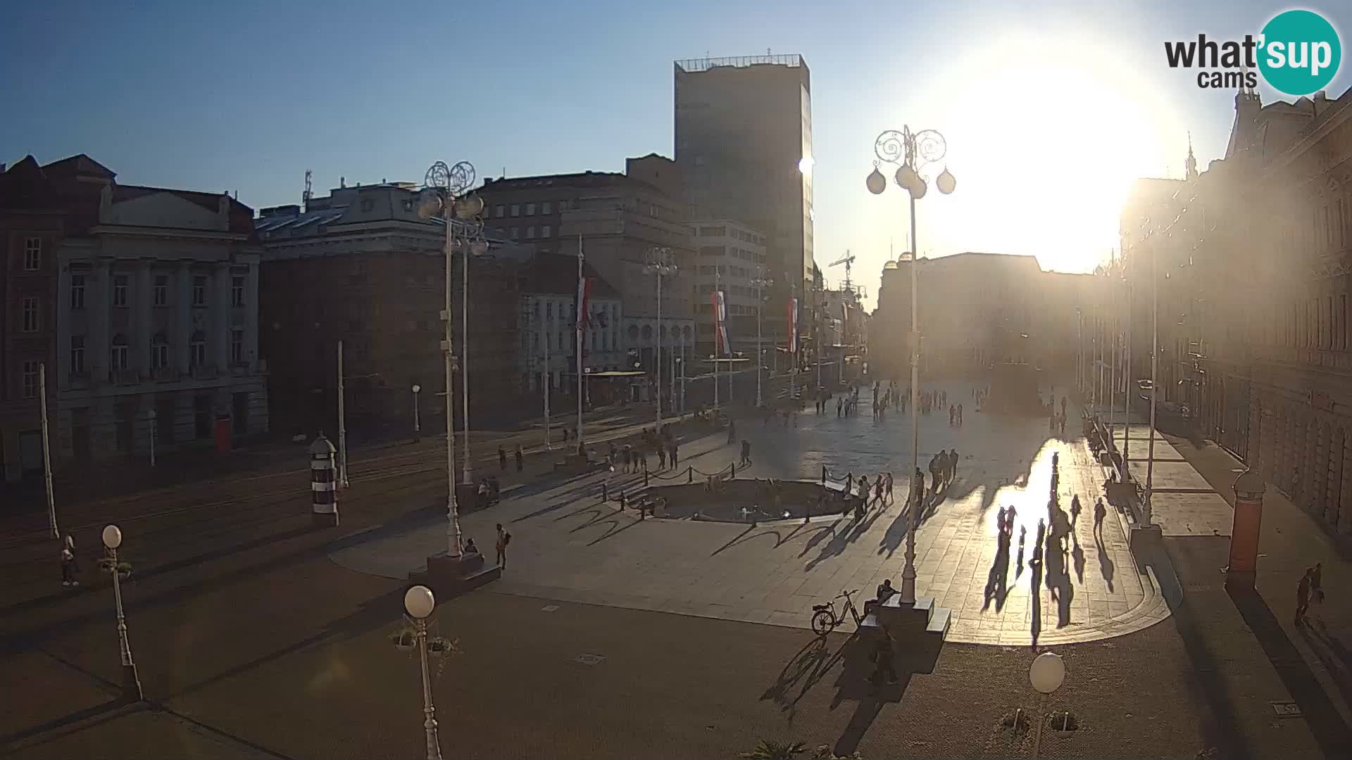 Zagreb web kamera trg Bana Jelačića
