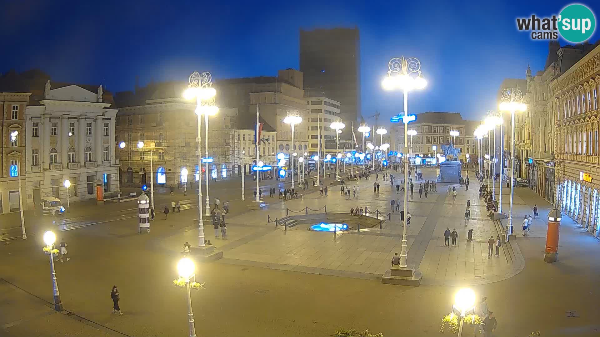 Zagreb camera en vivo plaza Bana Jelačić