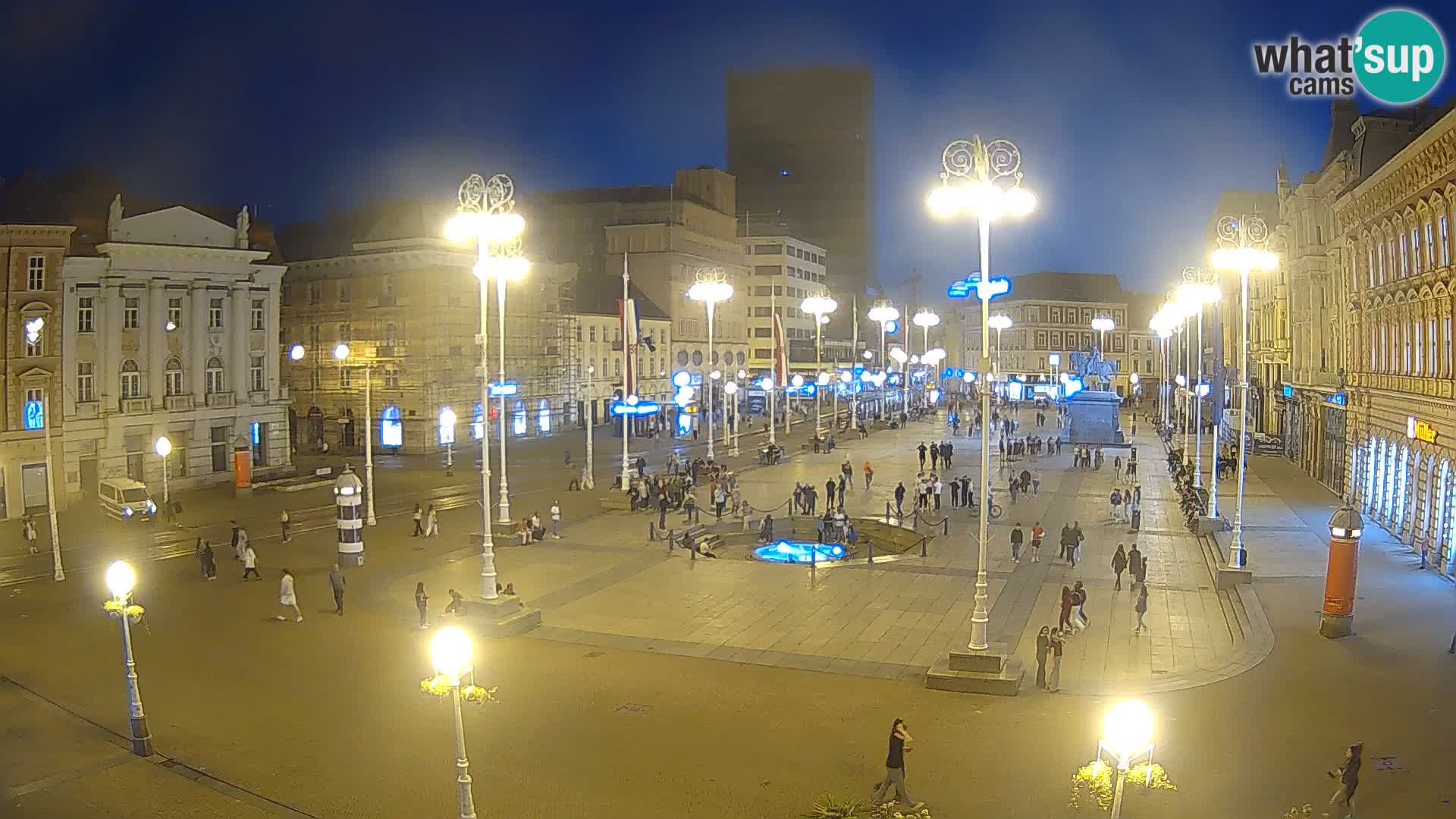 Zagreb camera en vivo plaza Bana Jelačić