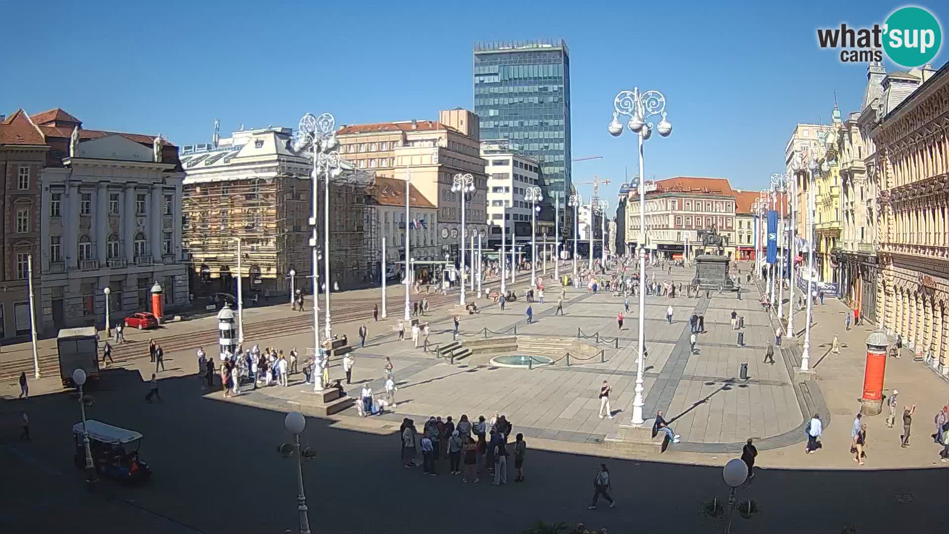 Zagreb camera en vivo plaza Bana Jelačić