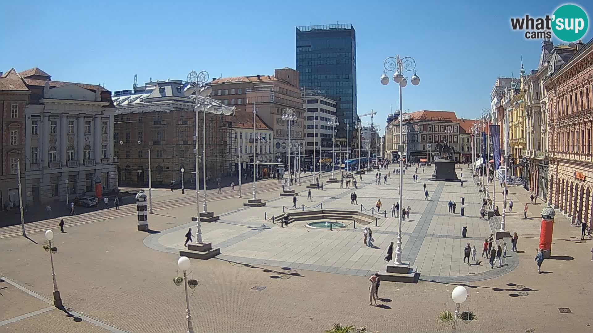 Zagreb Live Webcam Platz Bana Jelačić