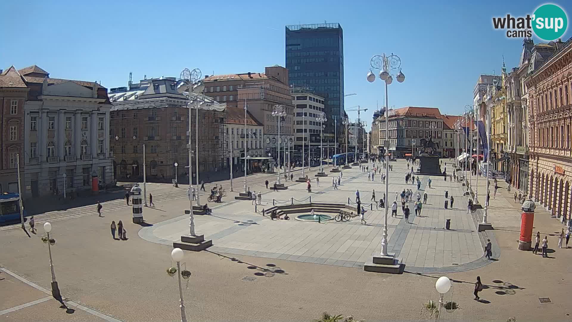 Zagreb Live Webcam Platz Bana Jelačić
