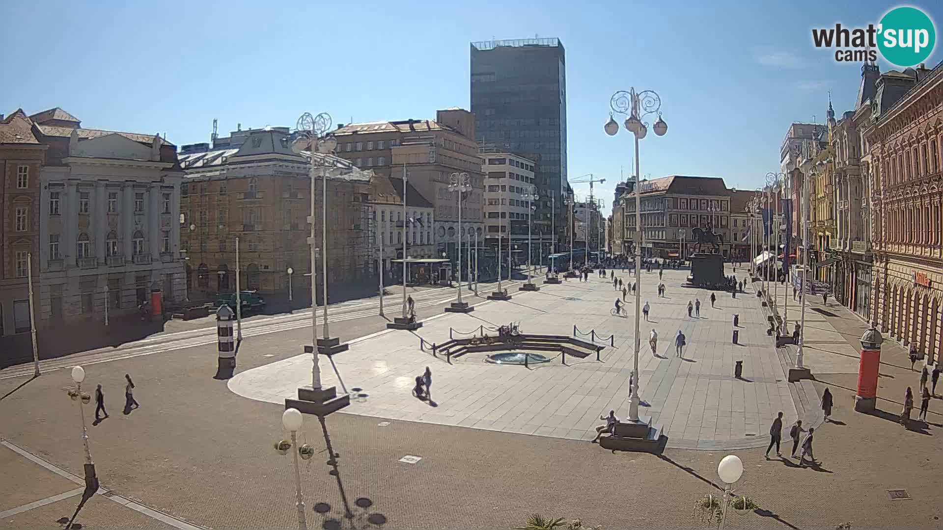 Zagreb Live Webcam Platz Bana Jelačić