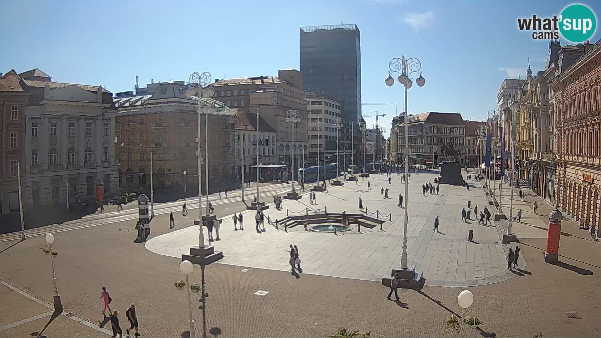 Zagreb Live Webcam Platz Bana Jelačić