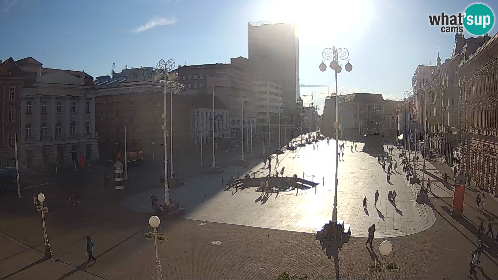 Zagabria Live Webcam piazza Bana Jelačić
