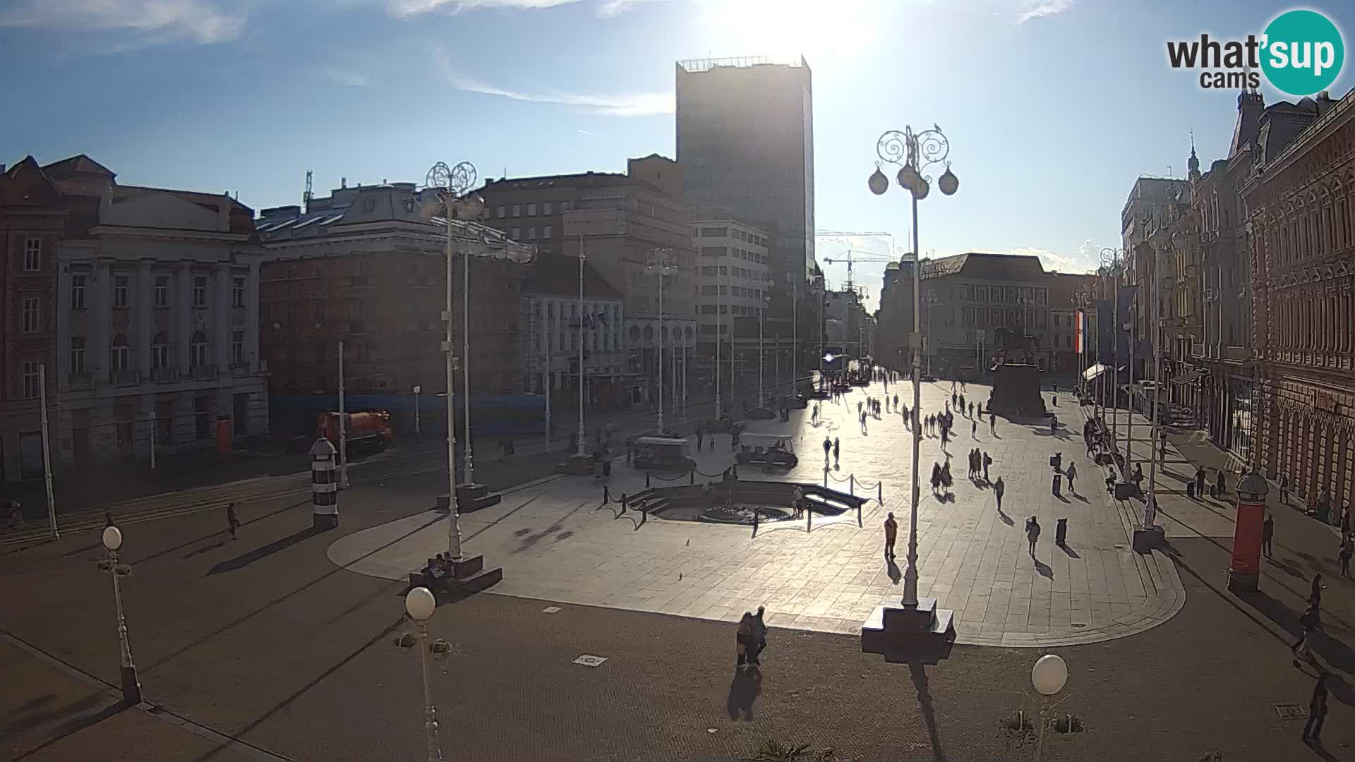 Zagabria Live Webcam piazza Bana Jelačić
