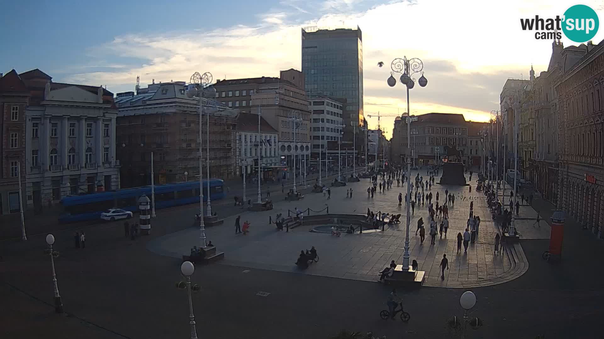 Zagreb web kamera trg Bana Jelačića
