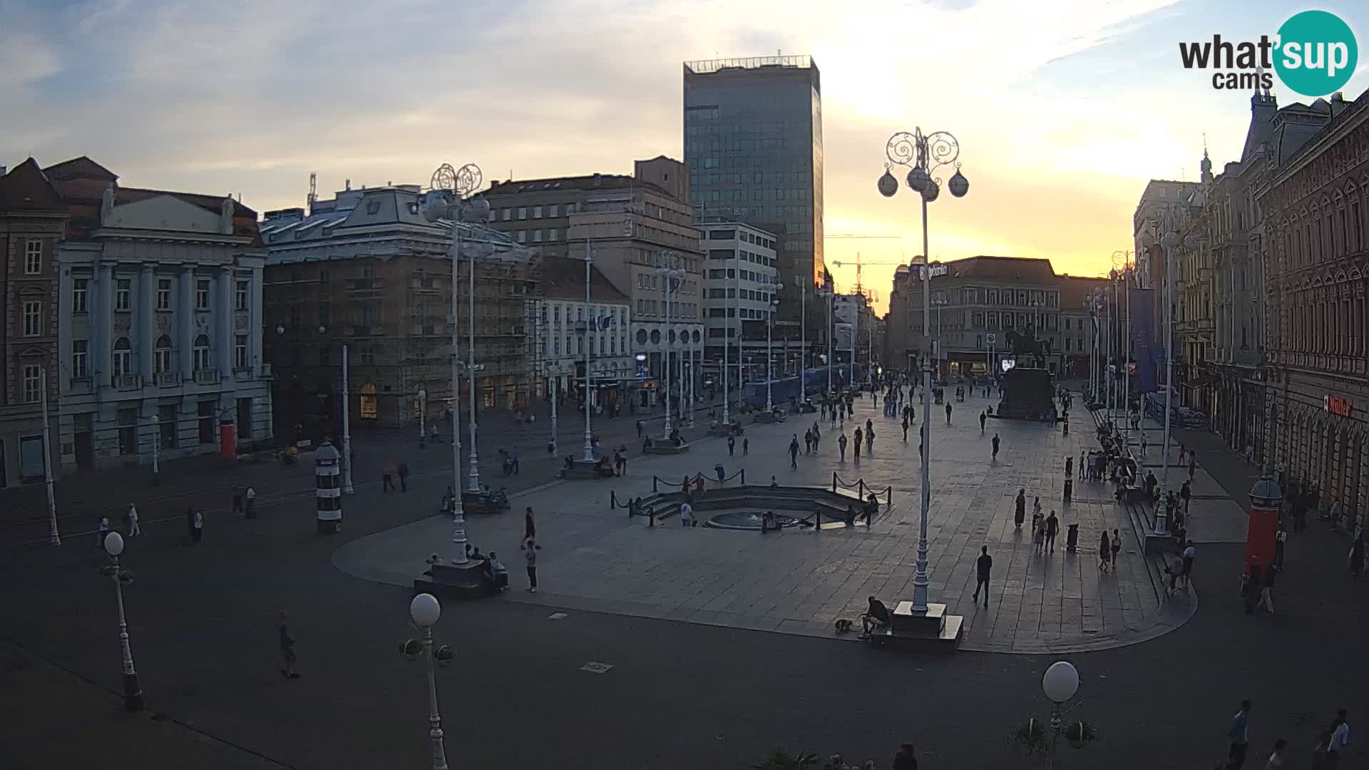 Zagreb camera en vivo plaza Bana Jelačić
