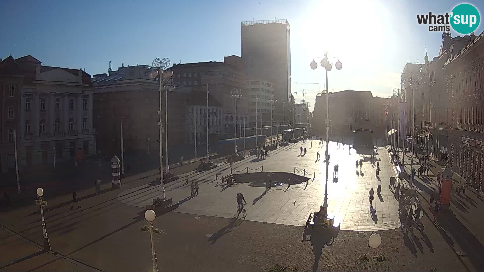 Zagabria Live Webcam piazza Bana Jelačić
