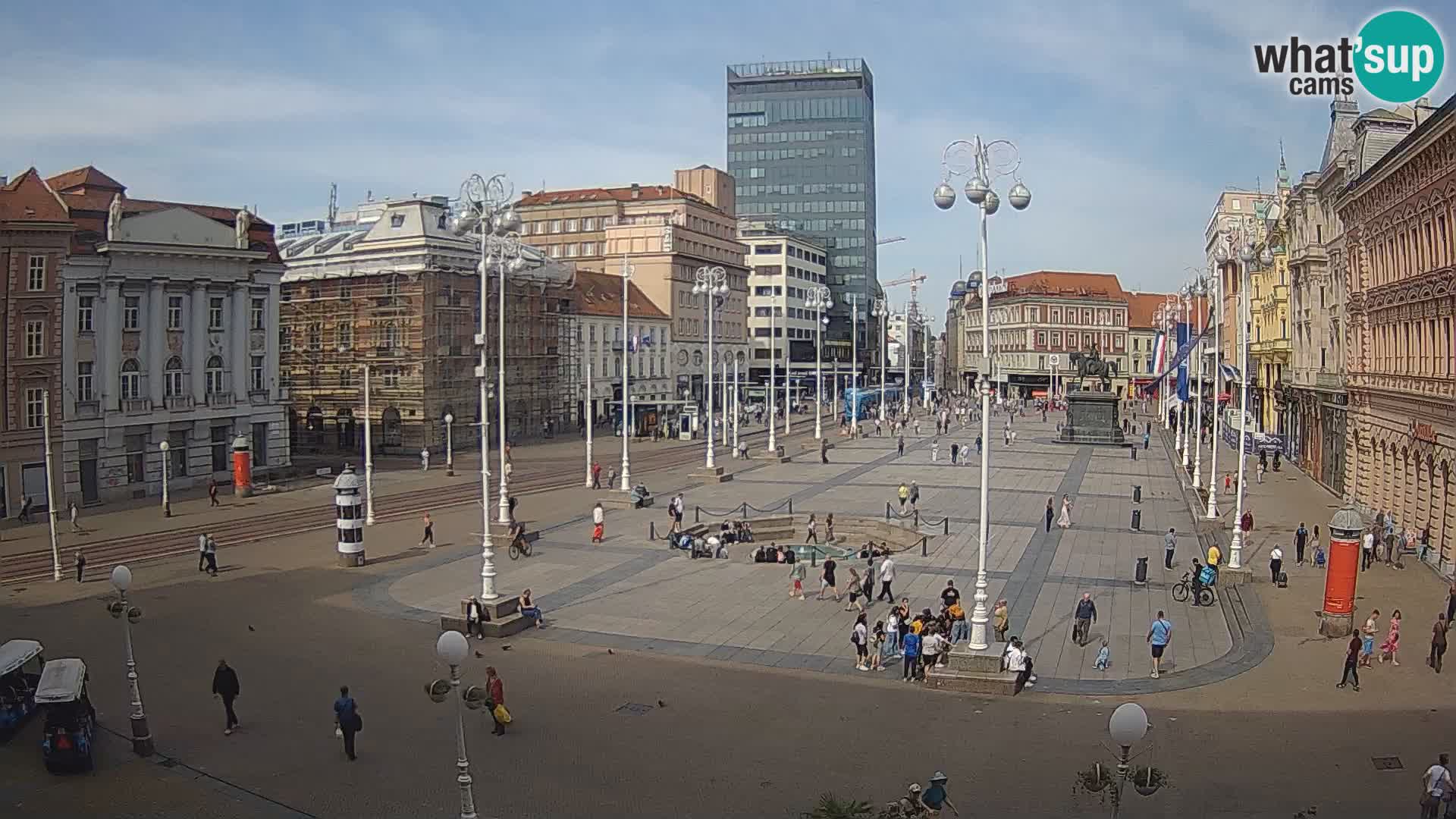 Zagreb Live Webcam Platz Bana Jelačić