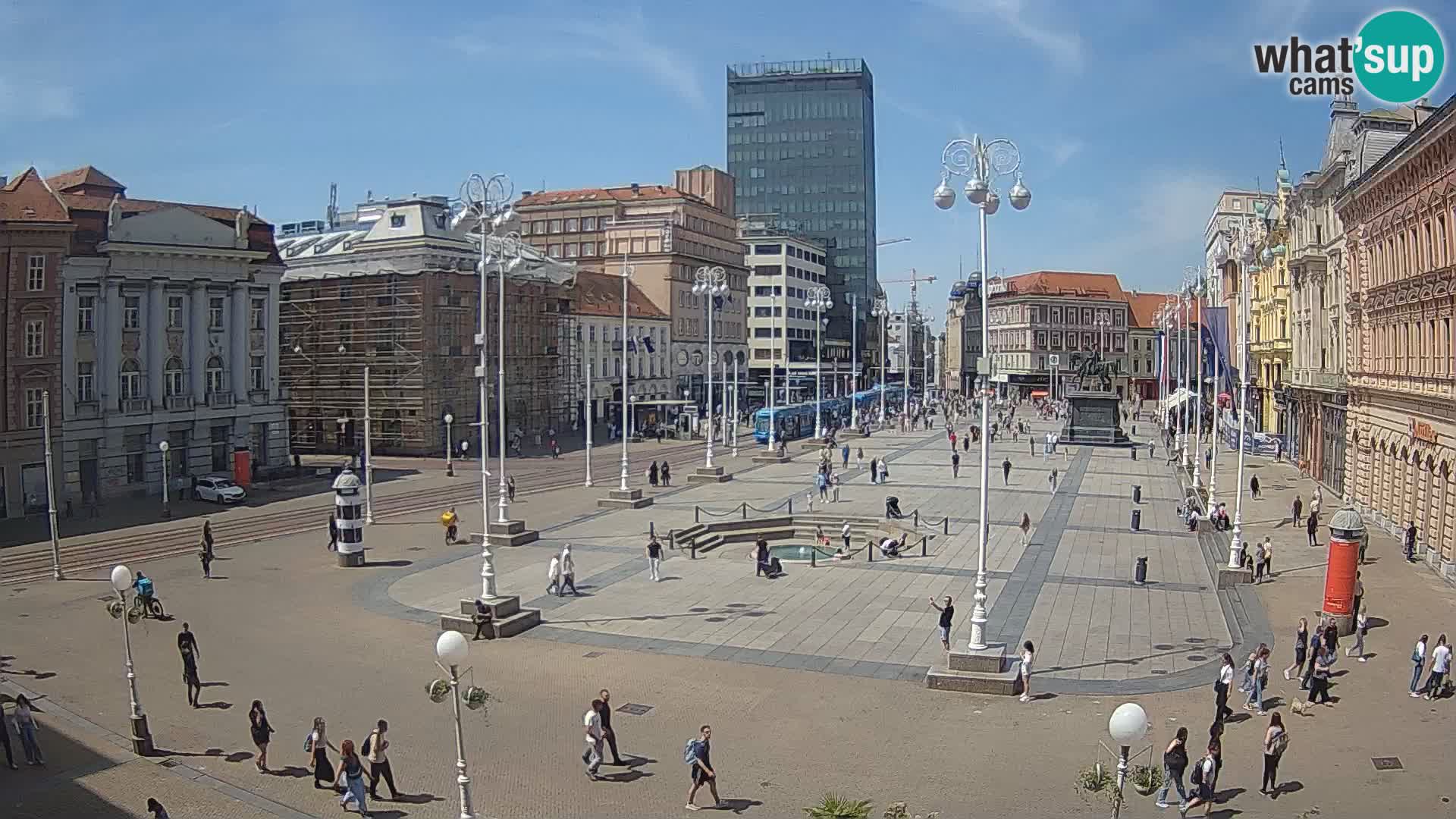 Zagreb camera en vivo plaza Bana Jelačić