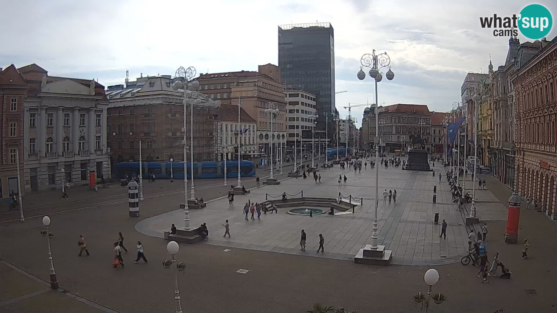 Zagreb camera en vivo plaza Bana Jelačić