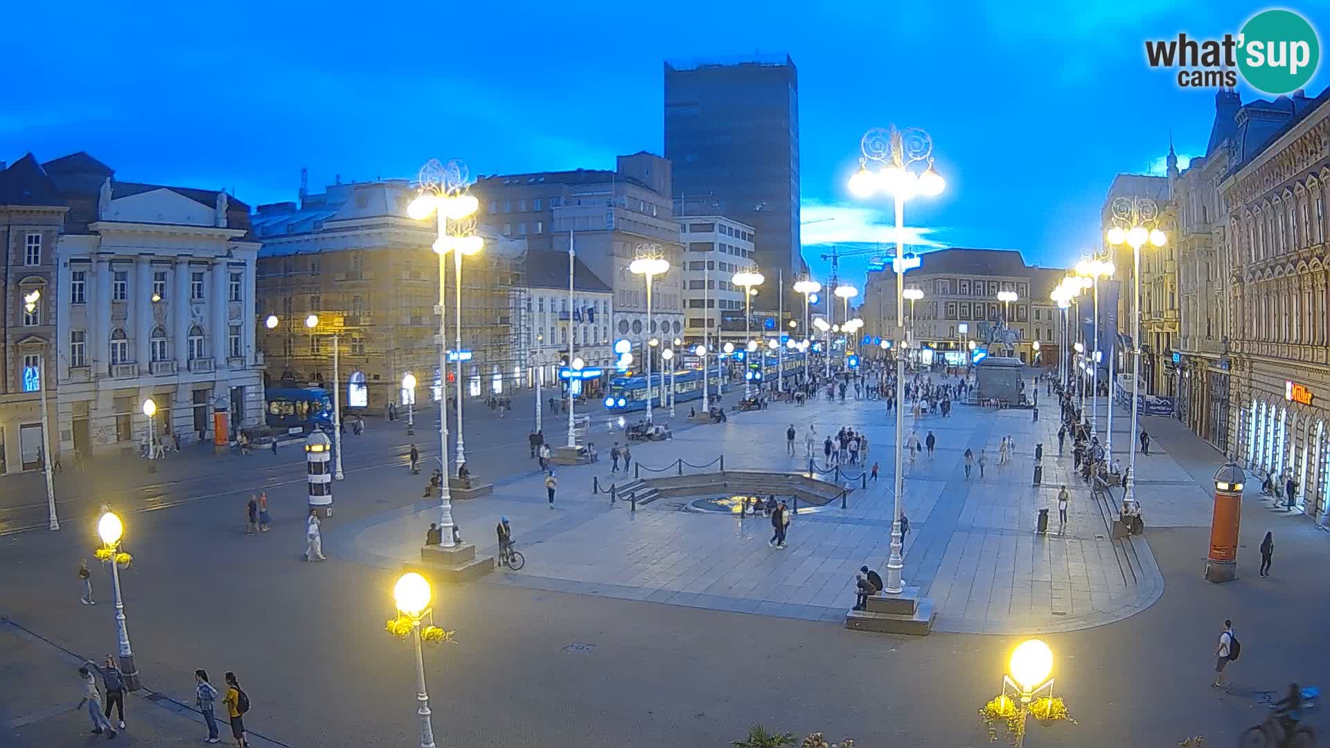 Zagreb camera en vivo plaza Bana Jelačić
