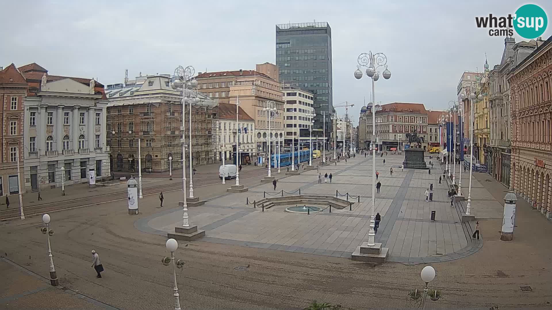 Zagreb Live Webcam Platz Bana Jelačić