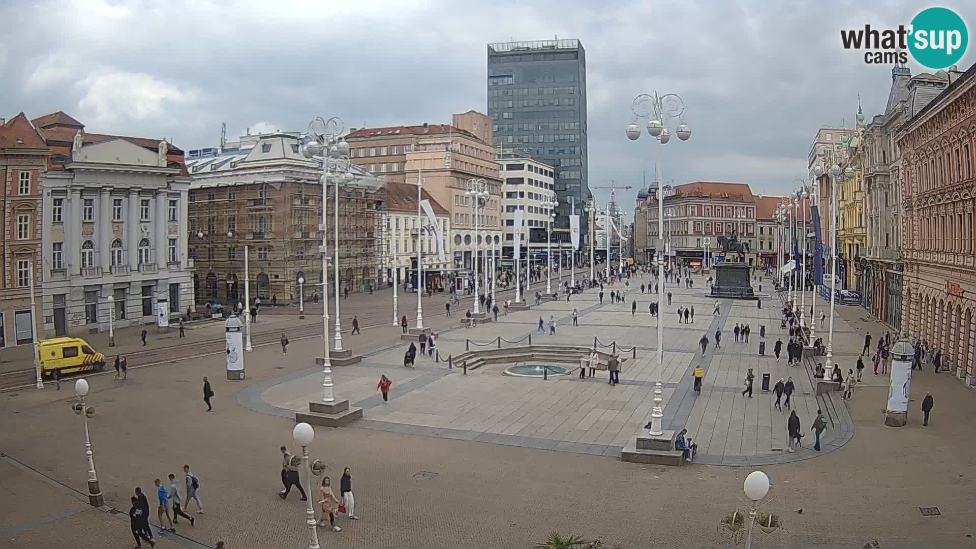 Zagreb camera en vivo plaza Bana Jelačić
