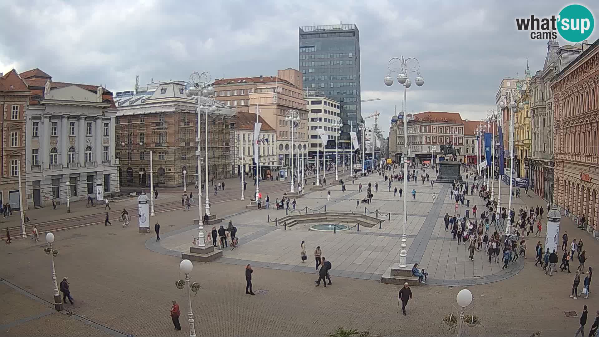 Zagabria Live Webcam piazza Bana Jelačić
