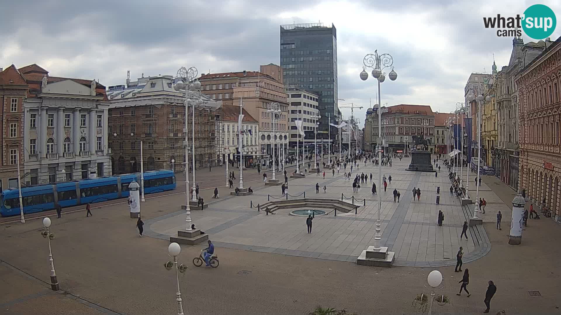 Zagreb camera en vivo plaza Bana Jelačić