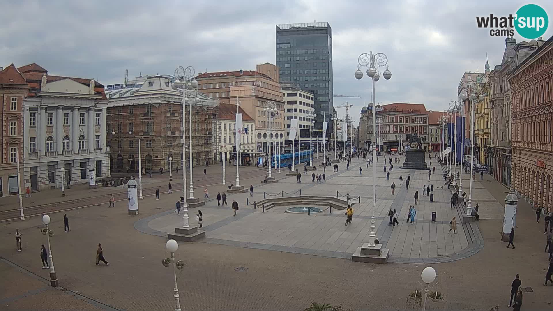 Zagreb camera en vivo plaza Bana Jelačić