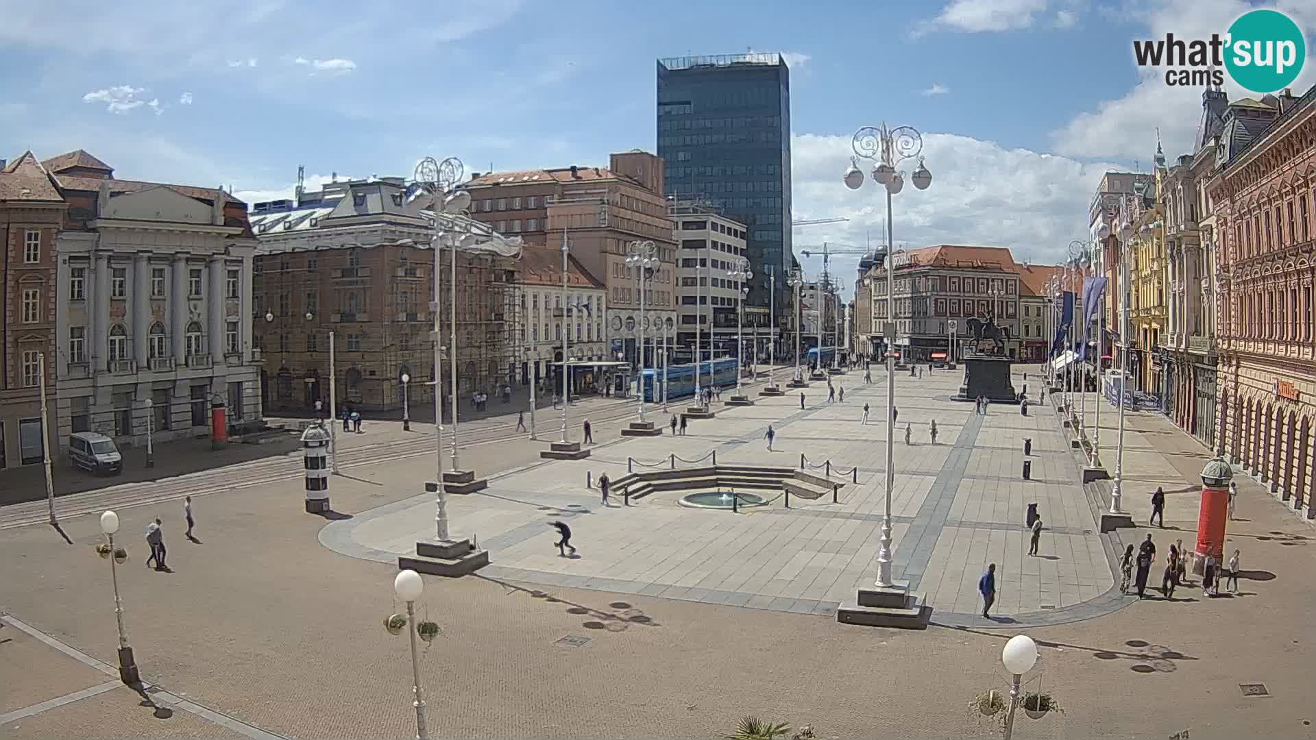 Zagreb Live Webcam Platz Bana Jelačić