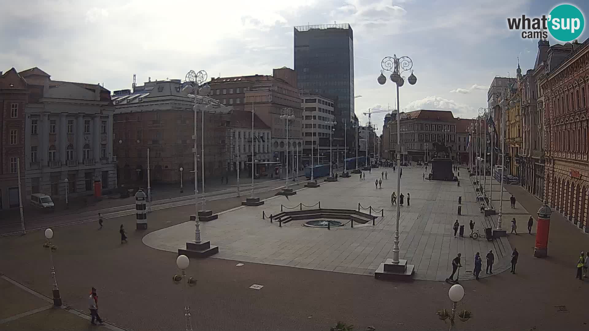 Zagreb Live Webcam Platz Bana Jelačić