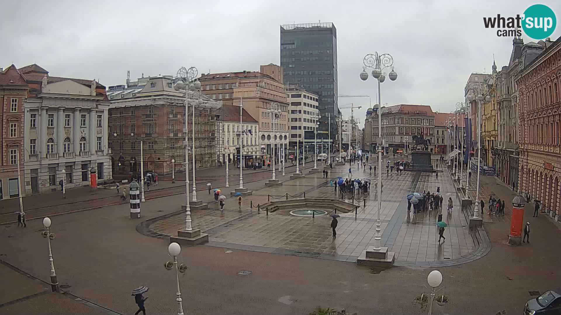 Zagreb camera en vivo plaza Bana Jelačić