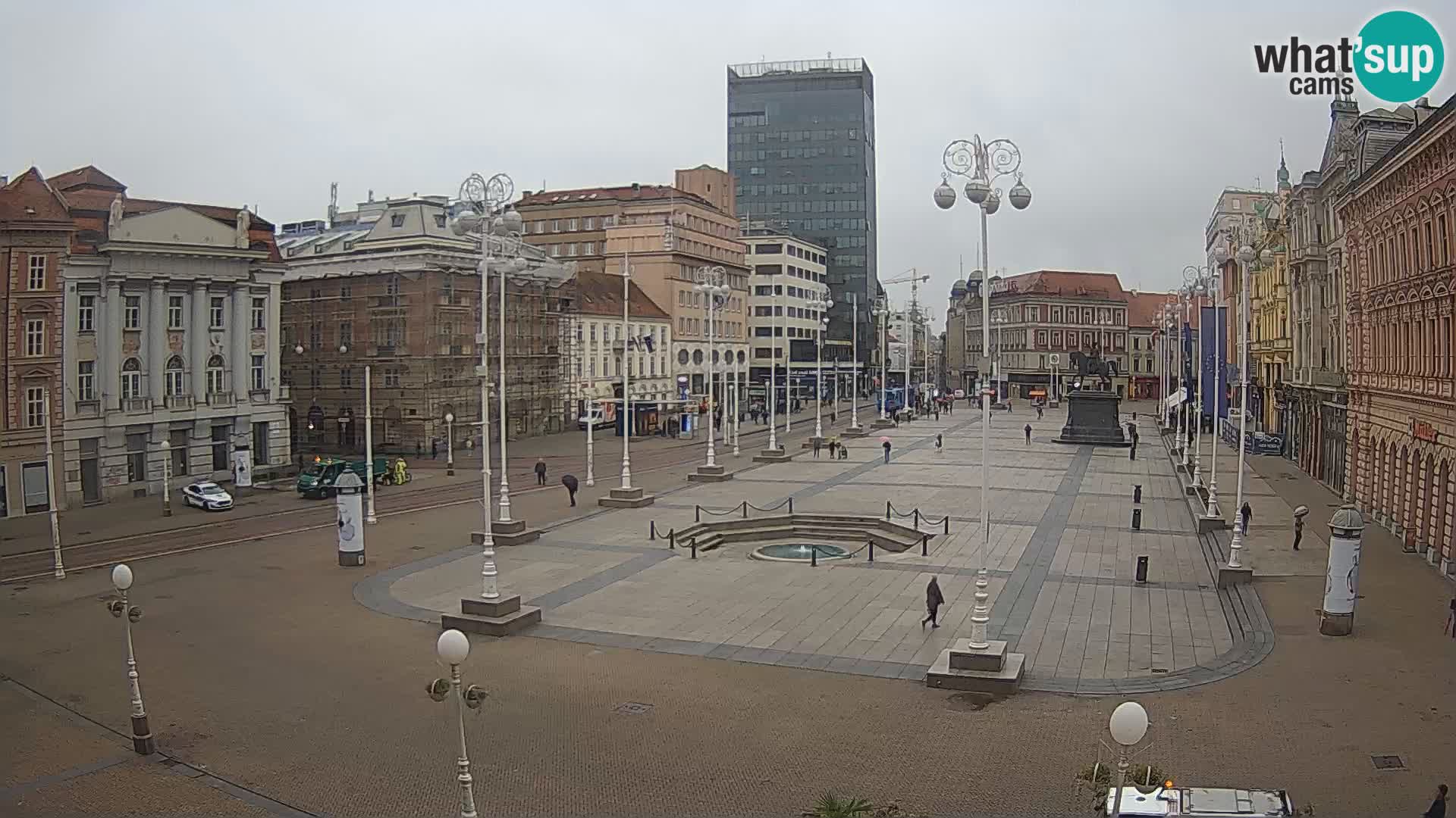 Zagreb camera en vivo plaza Bana Jelačić
