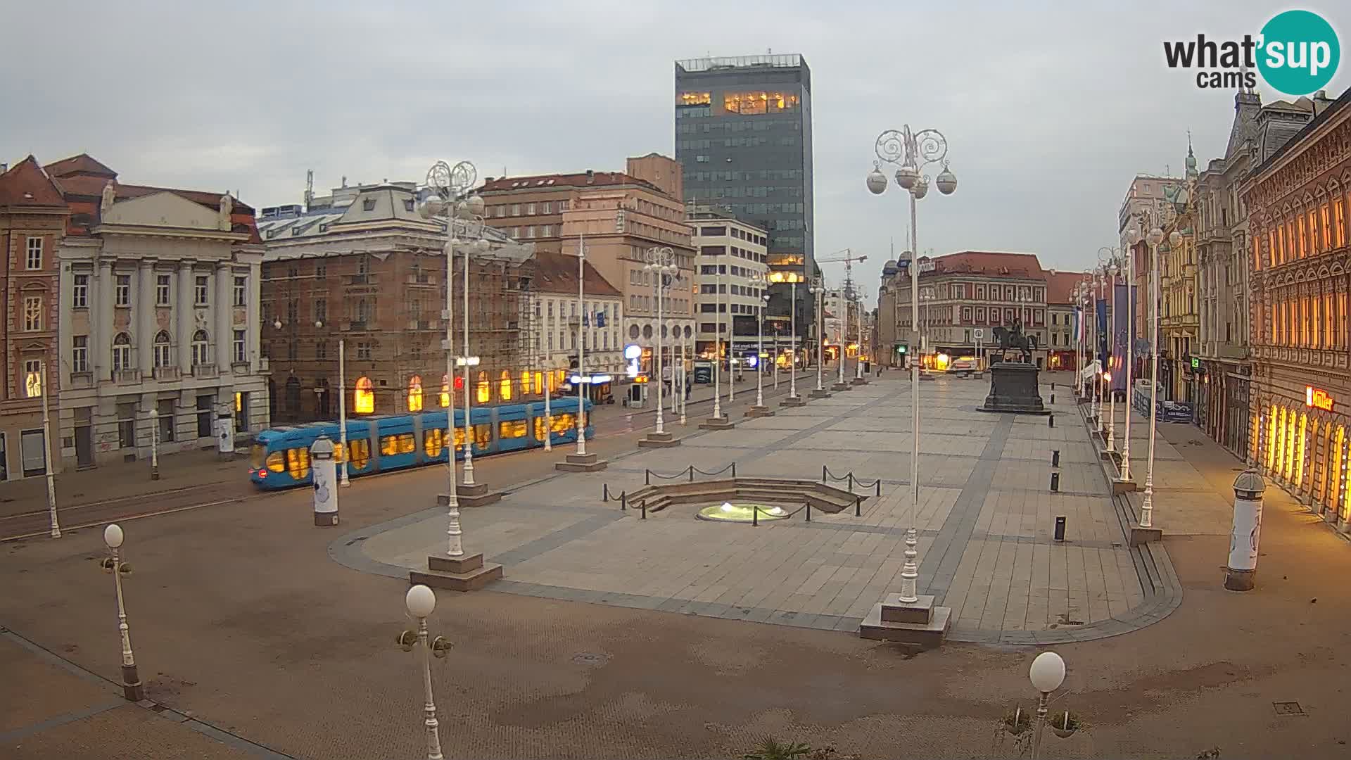 Zagreb Live Webcam Platz Bana Jelačić