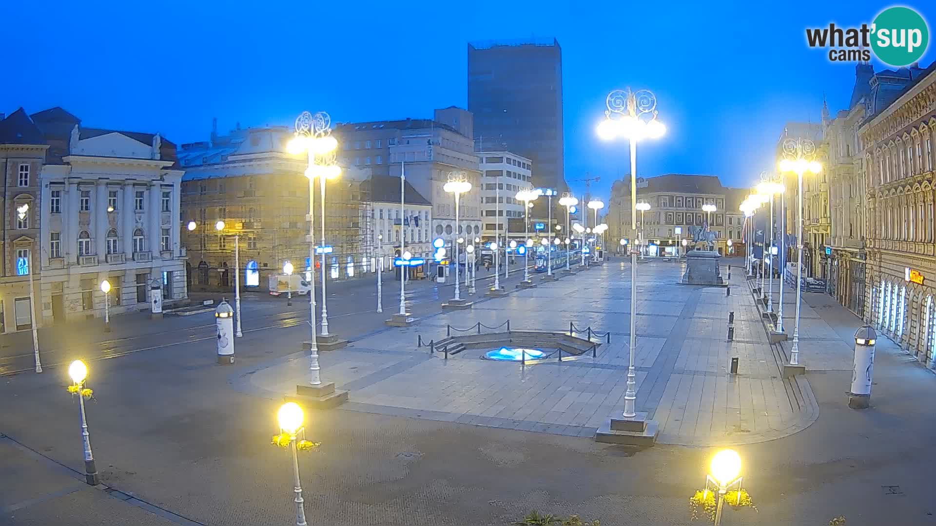 Zagreb camera en vivo plaza Bana Jelačić