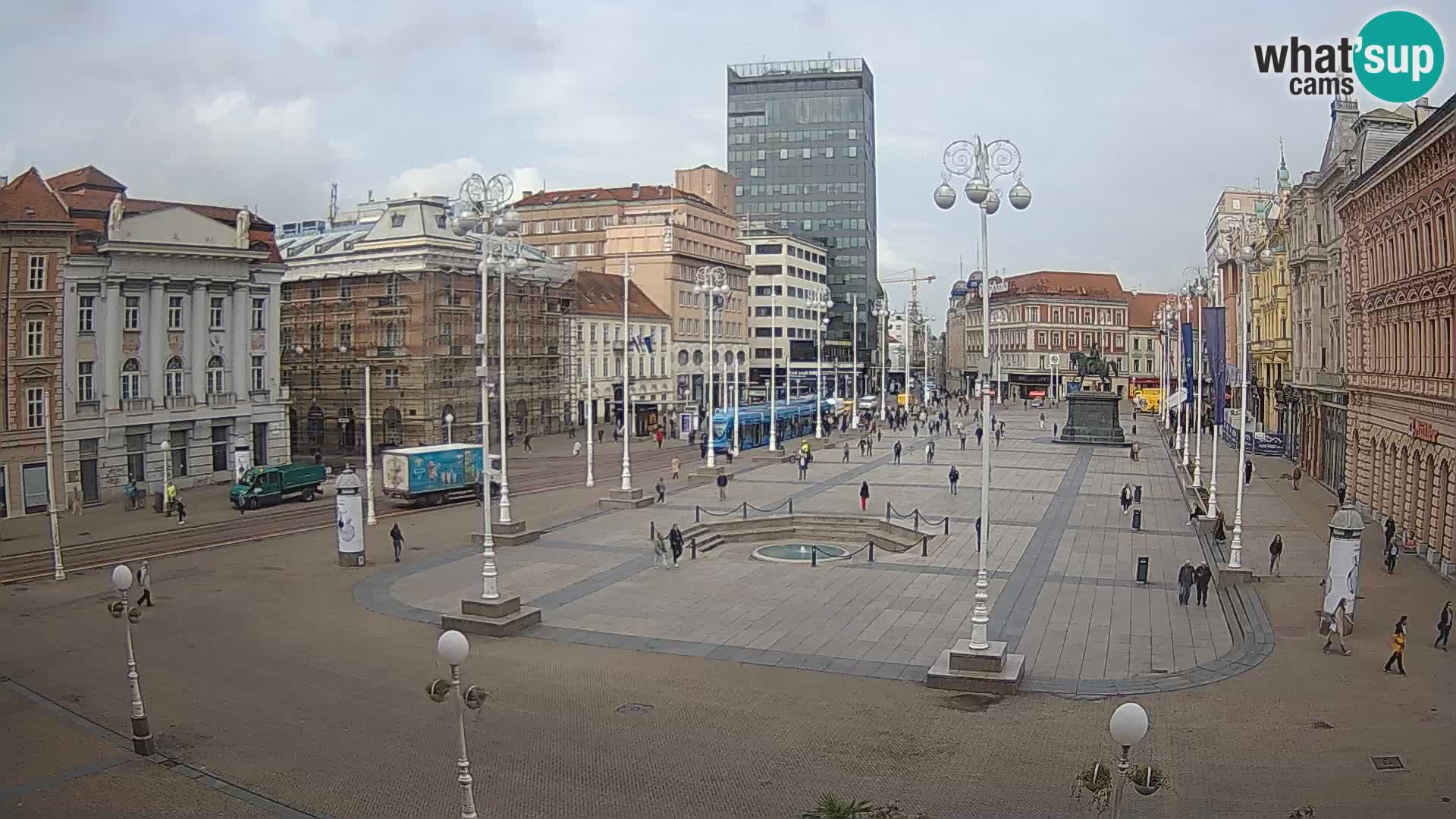 Zagabria Live Webcam piazza Bana Jelačić