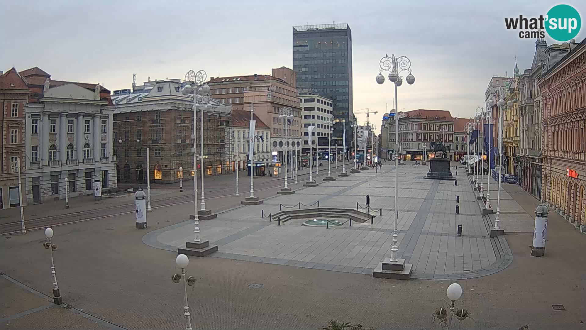 Zagabria Live Webcam piazza Bana Jelačić