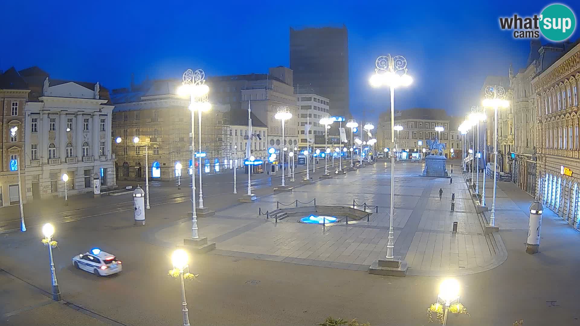 Zagreb camera en vivo plaza Bana Jelačić