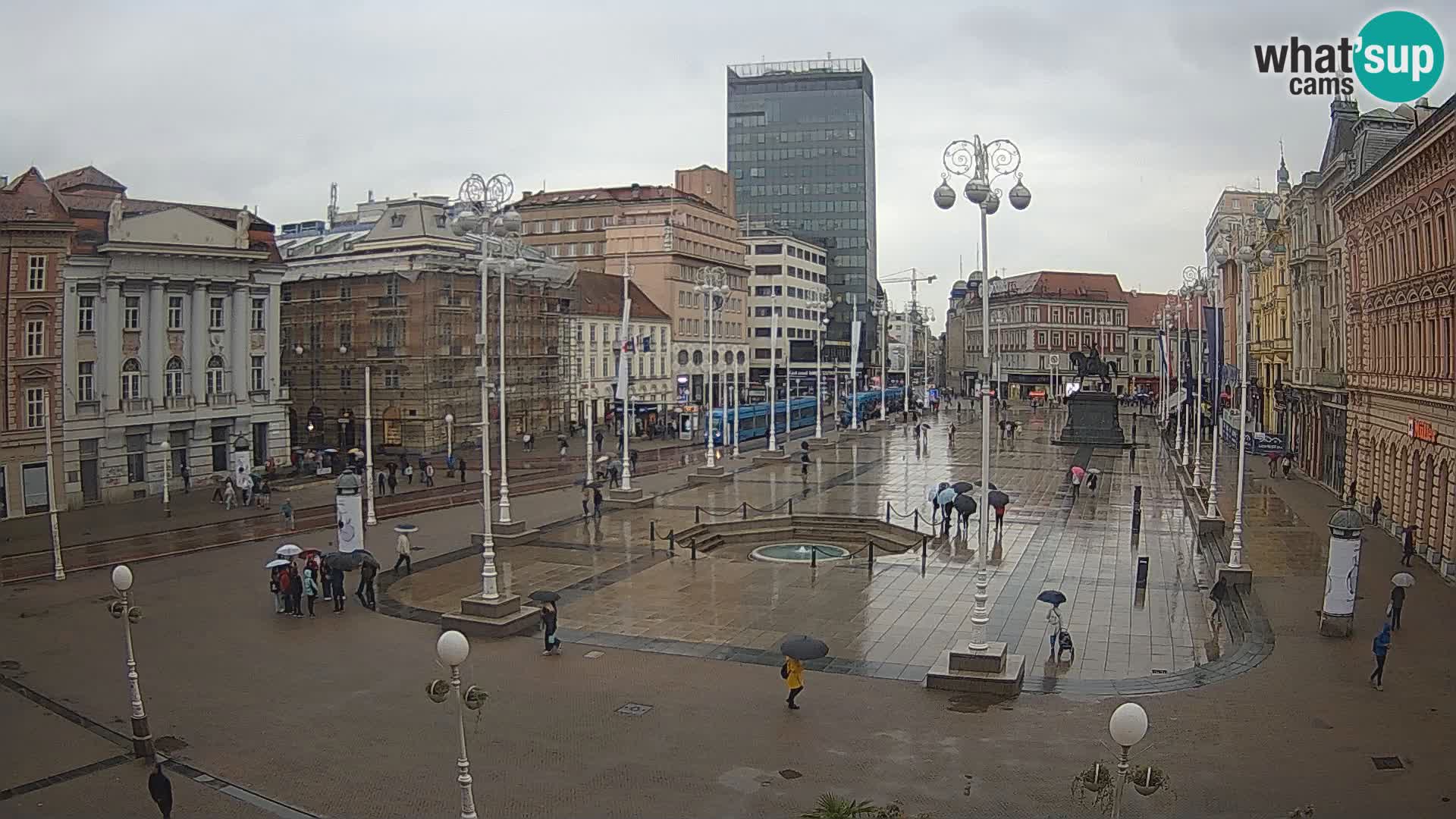 Zagreb Live Webcam Platz Bana Jelačić