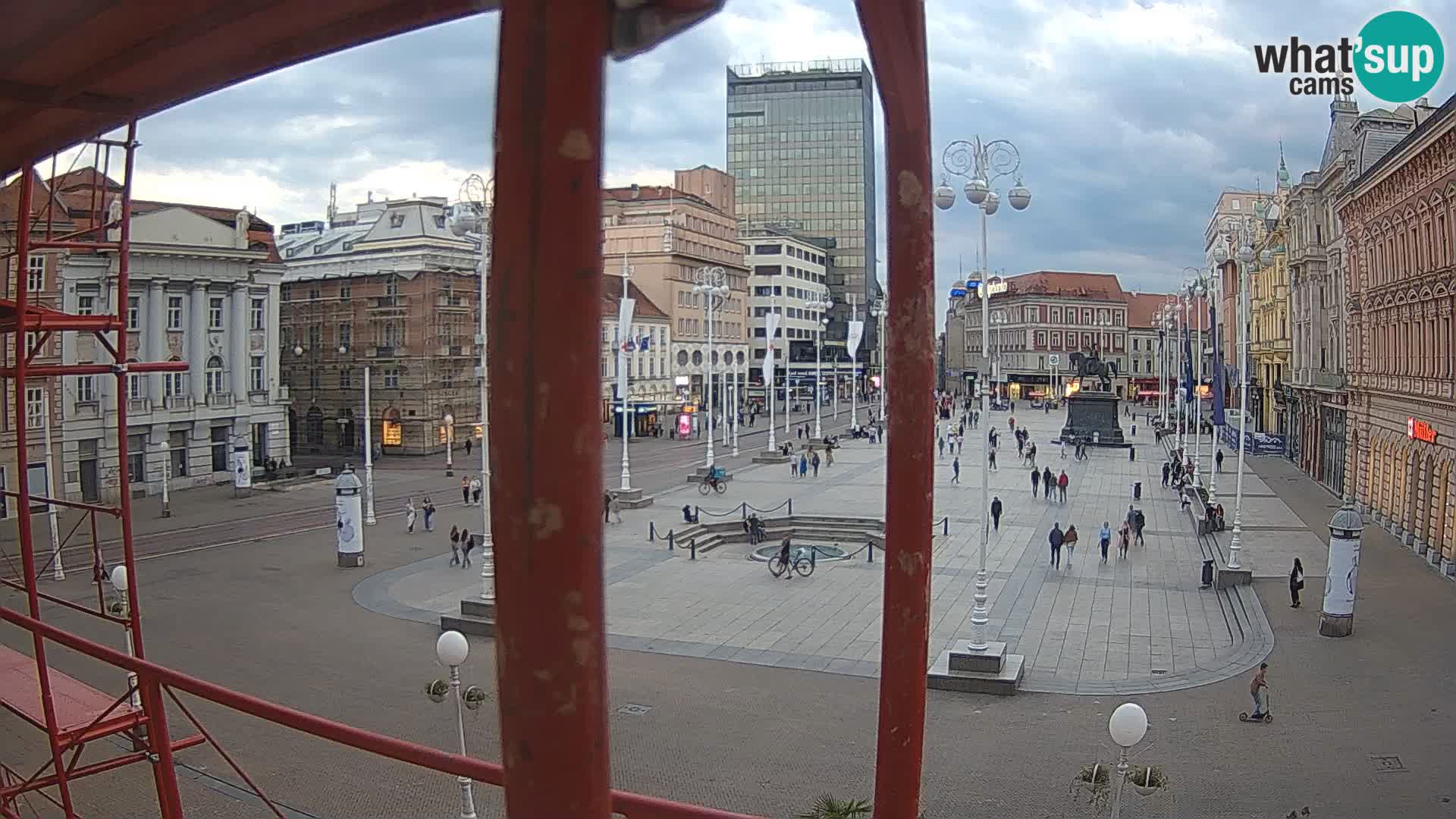 Zagreb camera en vivo plaza Bana Jelačić
