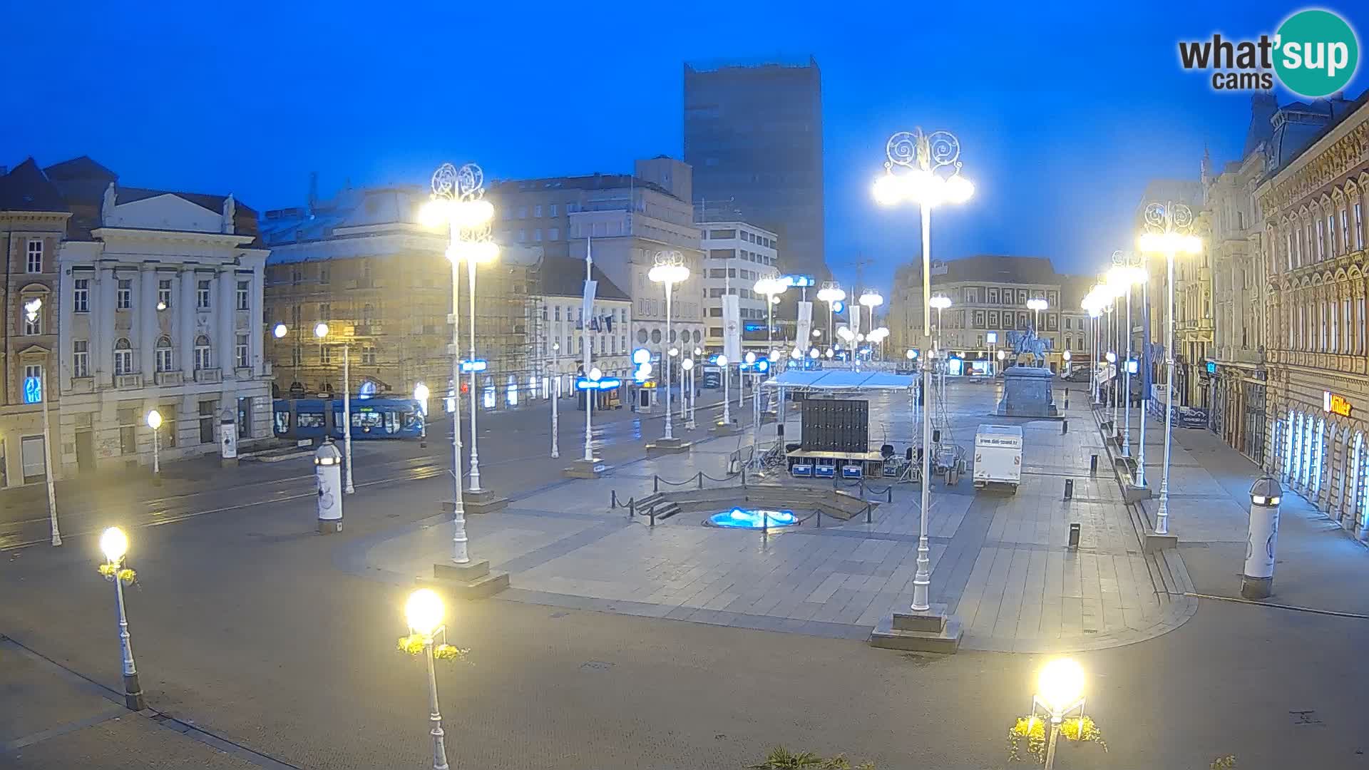 Zagreb Live Webcam Platz Bana Jelačić