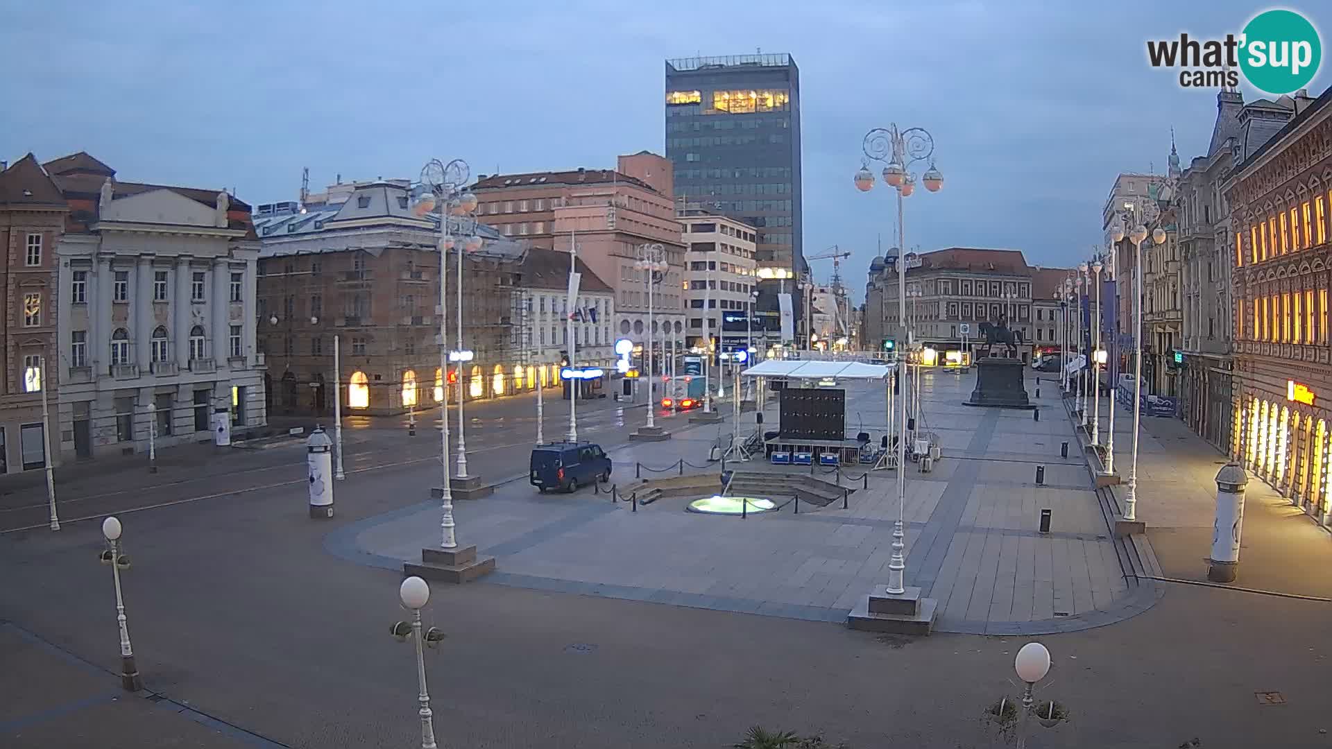 Zagreb Live Webcam Platz Bana Jelačić