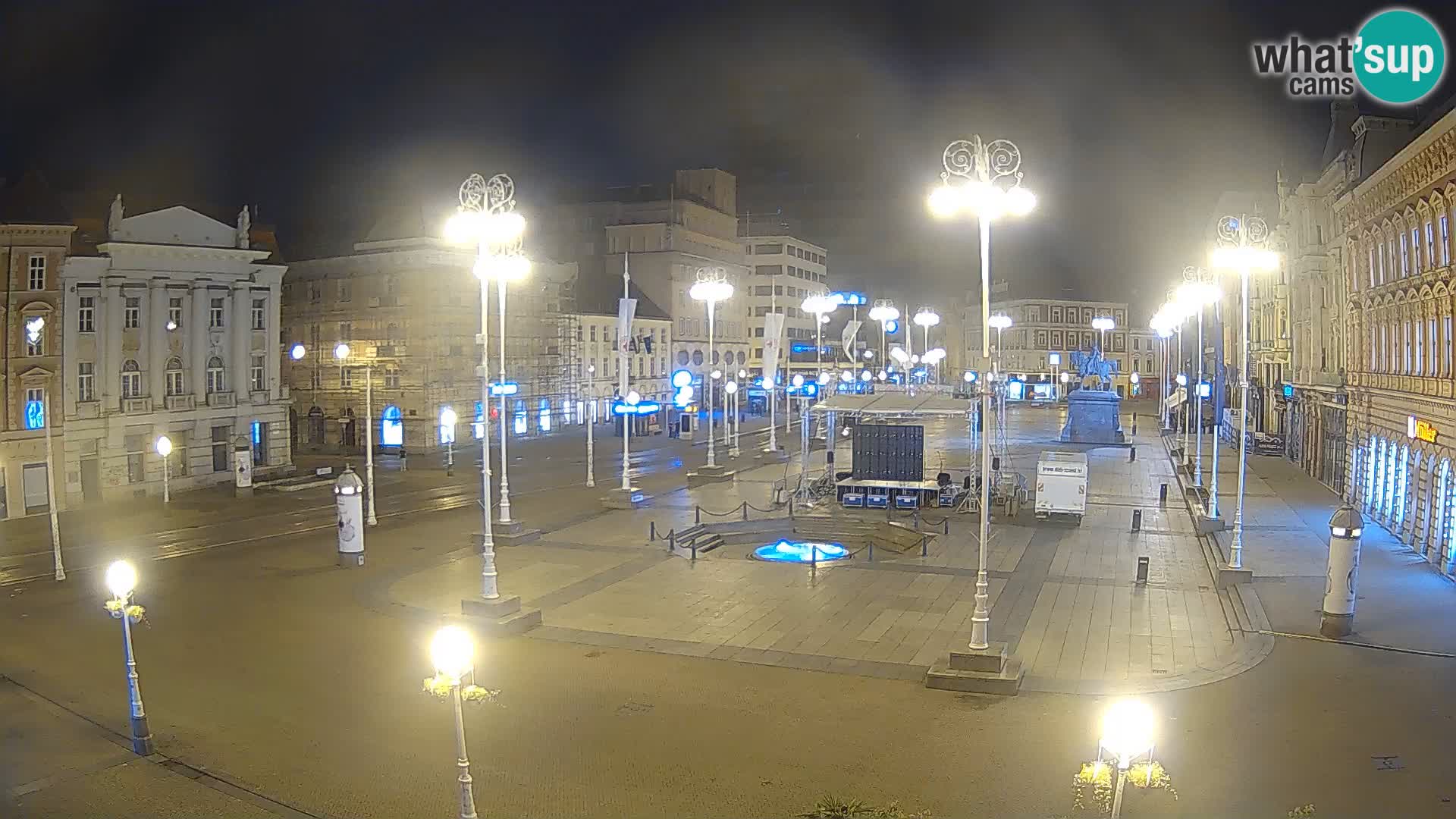 Zagreb camera en vivo plaza Bana Jelačić