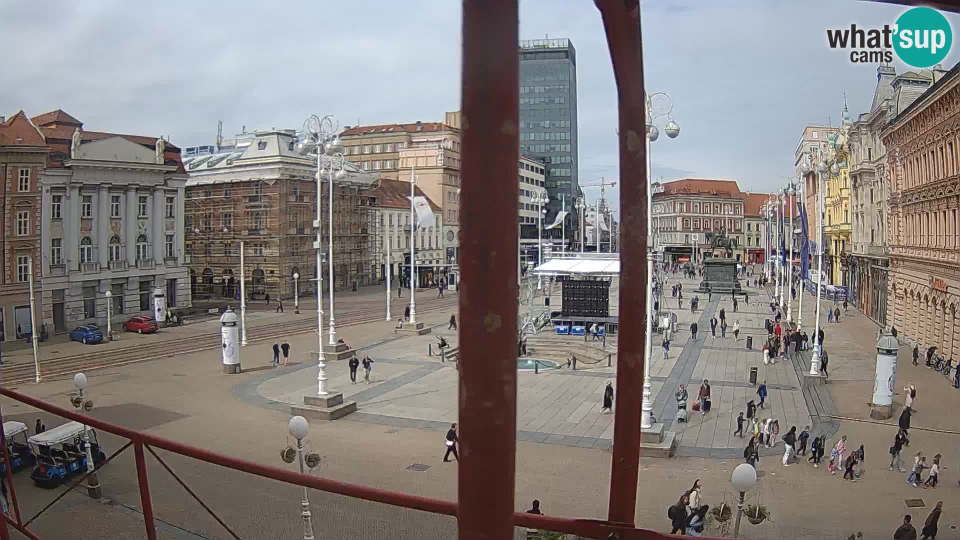 Zagreb web kamera trg Bana Jelačića