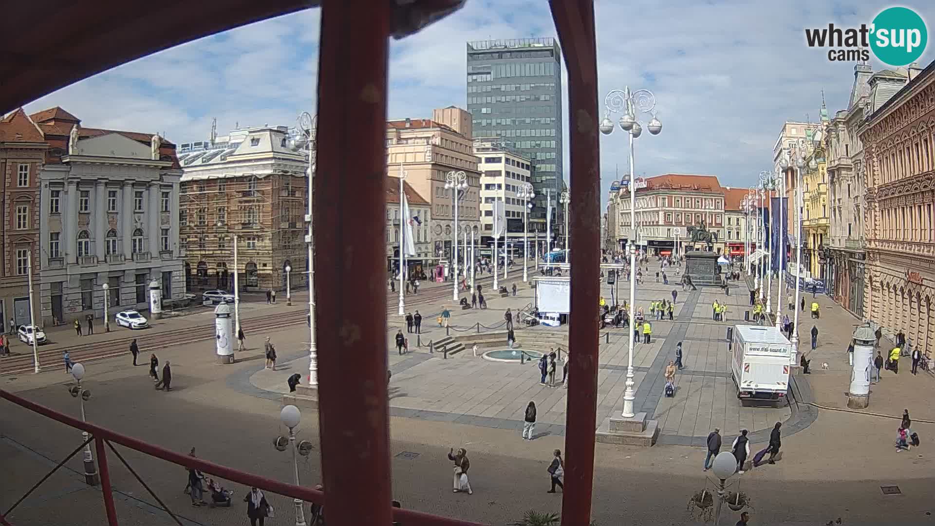 Zagreb camera en vivo plaza Bana Jelačić