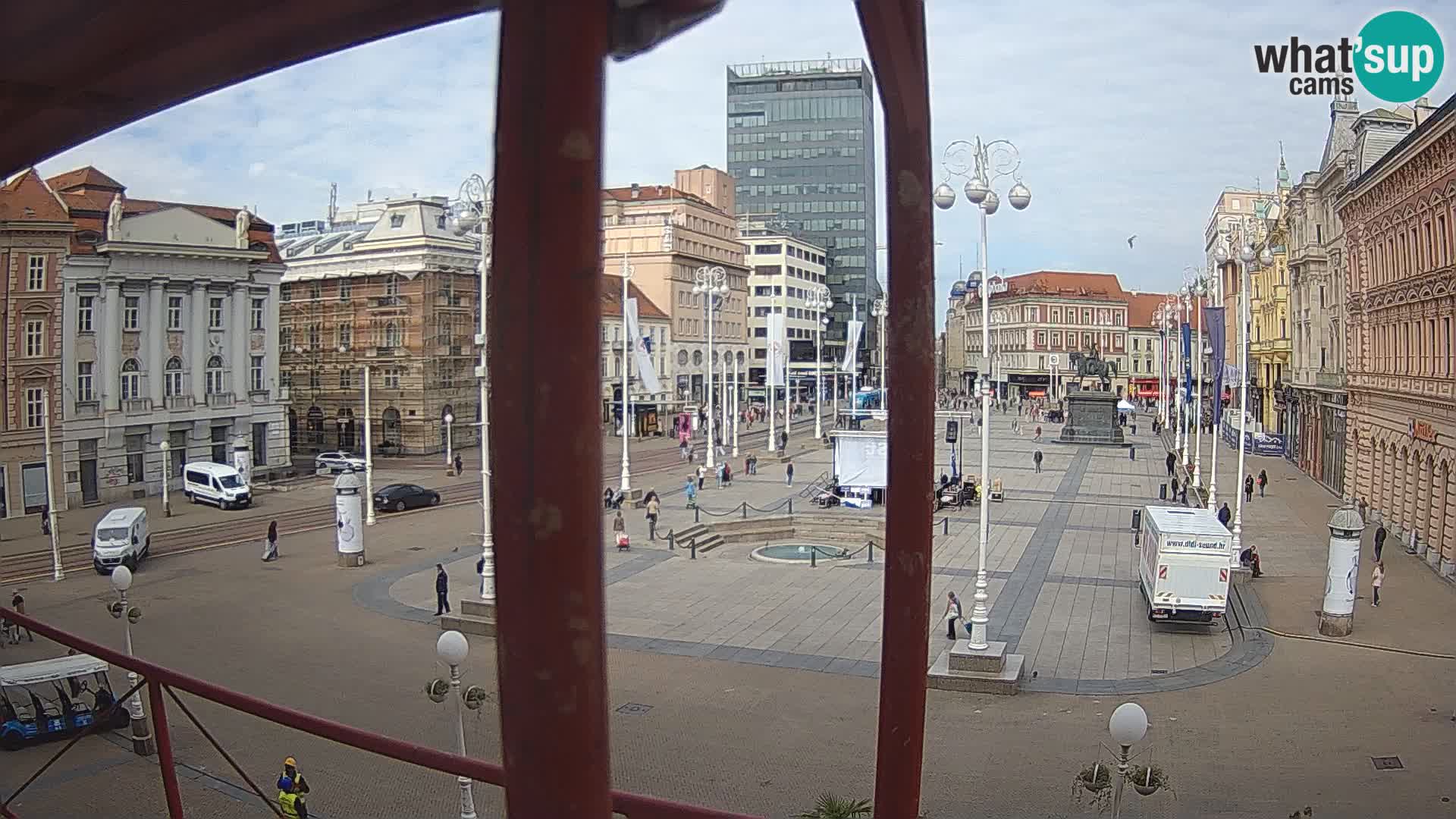 Zagreb Live Webcam Platz Bana Jelačić