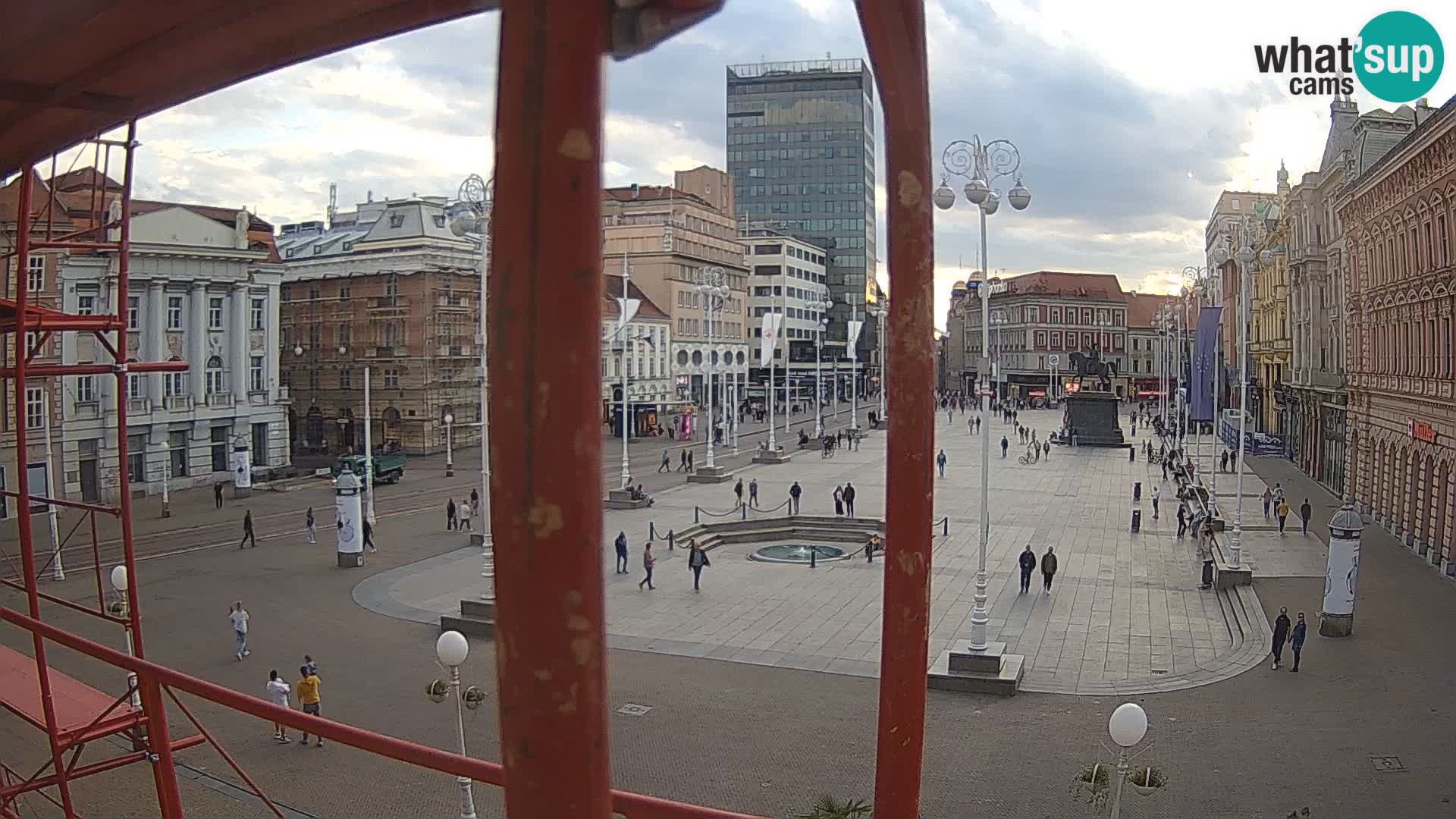 Zagreb Live Webcam Platz Bana Jelačić