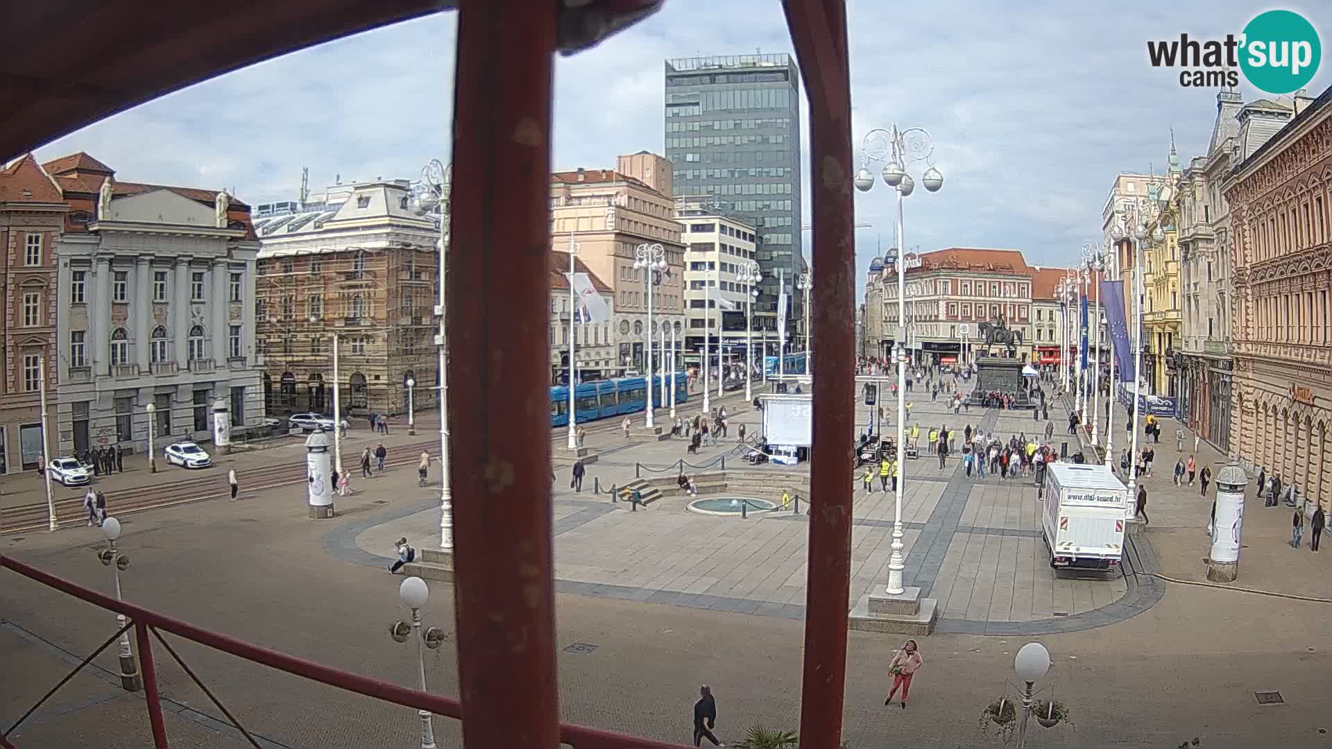 Zagreb Live Webcam Platz Bana Jelačić